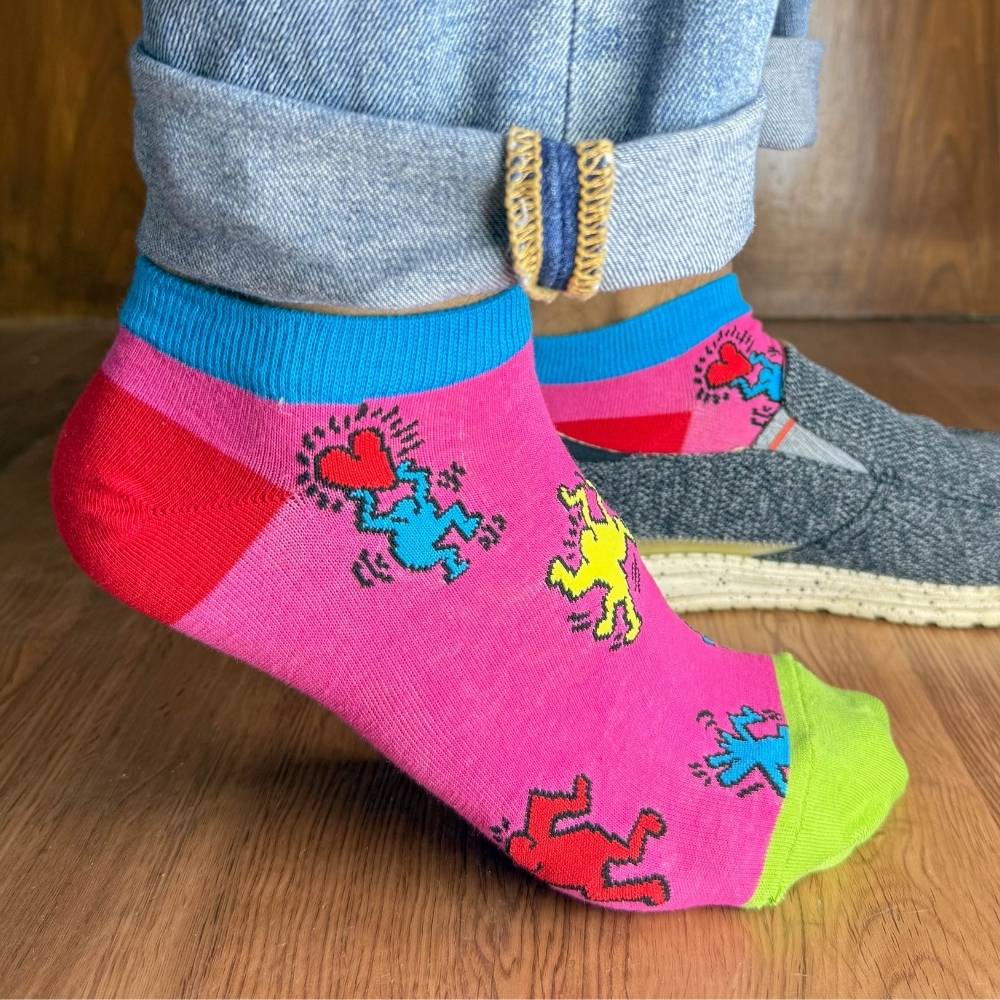 Multicolor Ankle Length Socks Pack of 3 for Men
