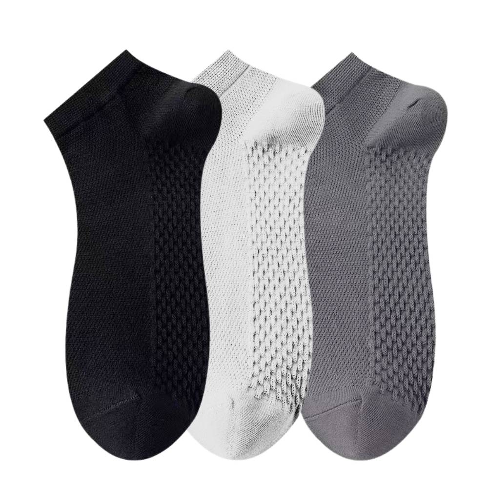 Multicolor Ankle Length Socks Pack of 3 for Men