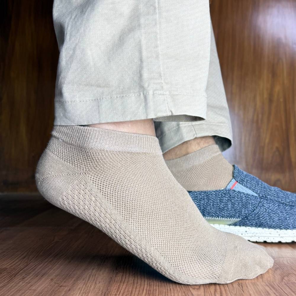 Multicolor Ankle Length Socks Pack of 3 for Men