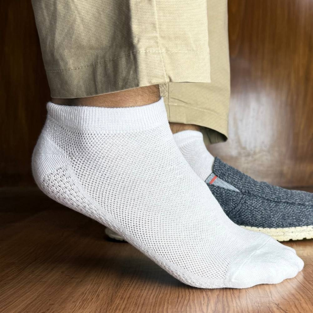 Multicolor Ankle Length Socks Pack of 3 for Men