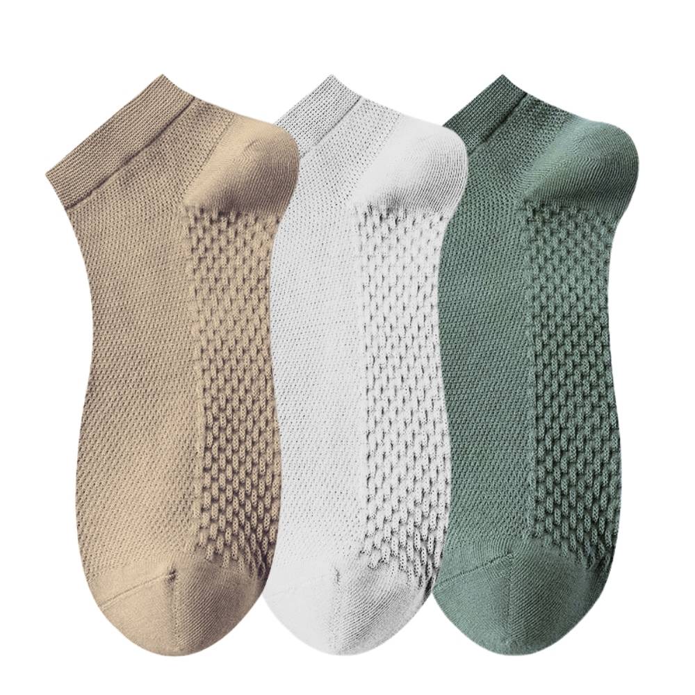 Multicolor Ankle Length Socks Pack of 3 for Men