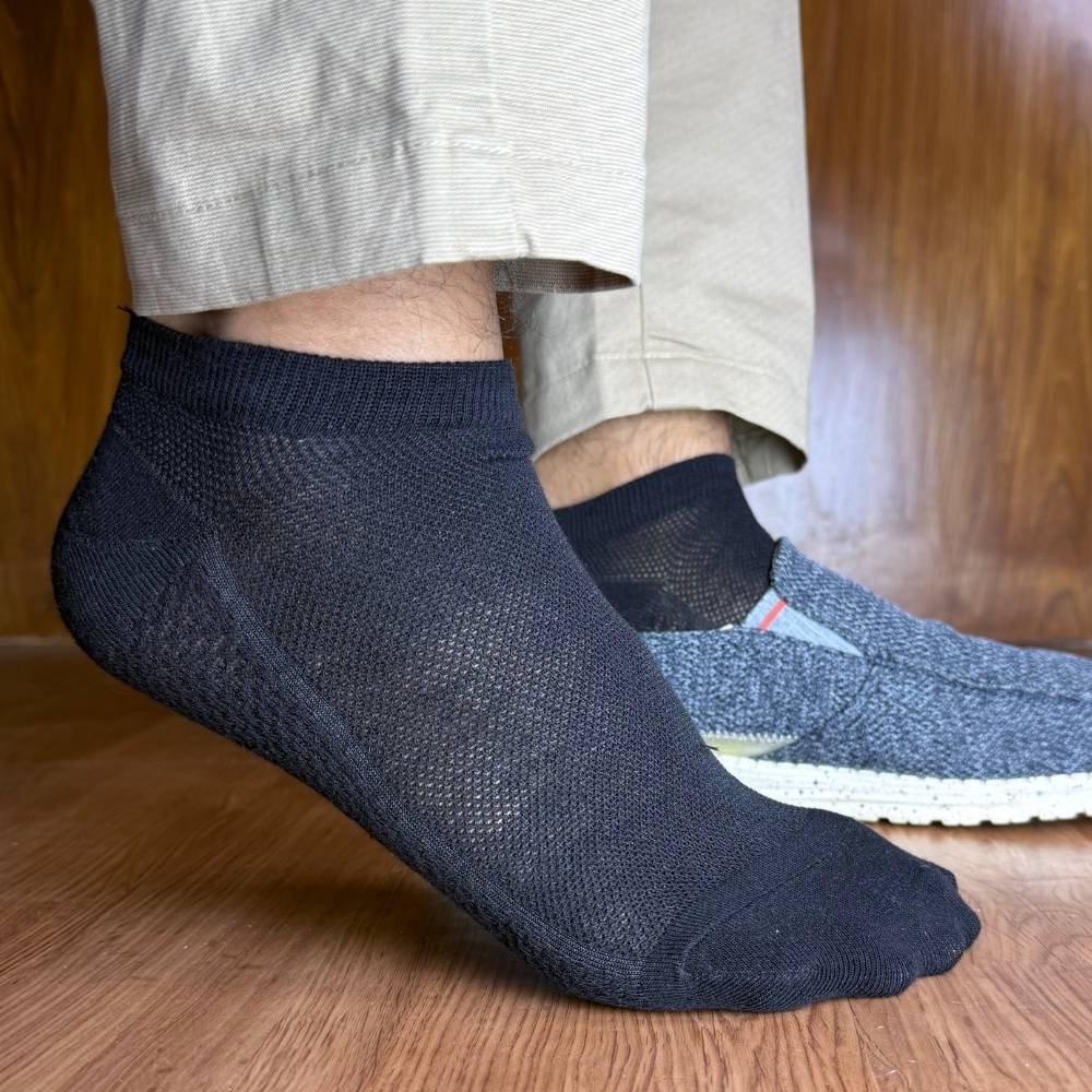 Multicolor Ankle Length Socks Pack of 3 for Men