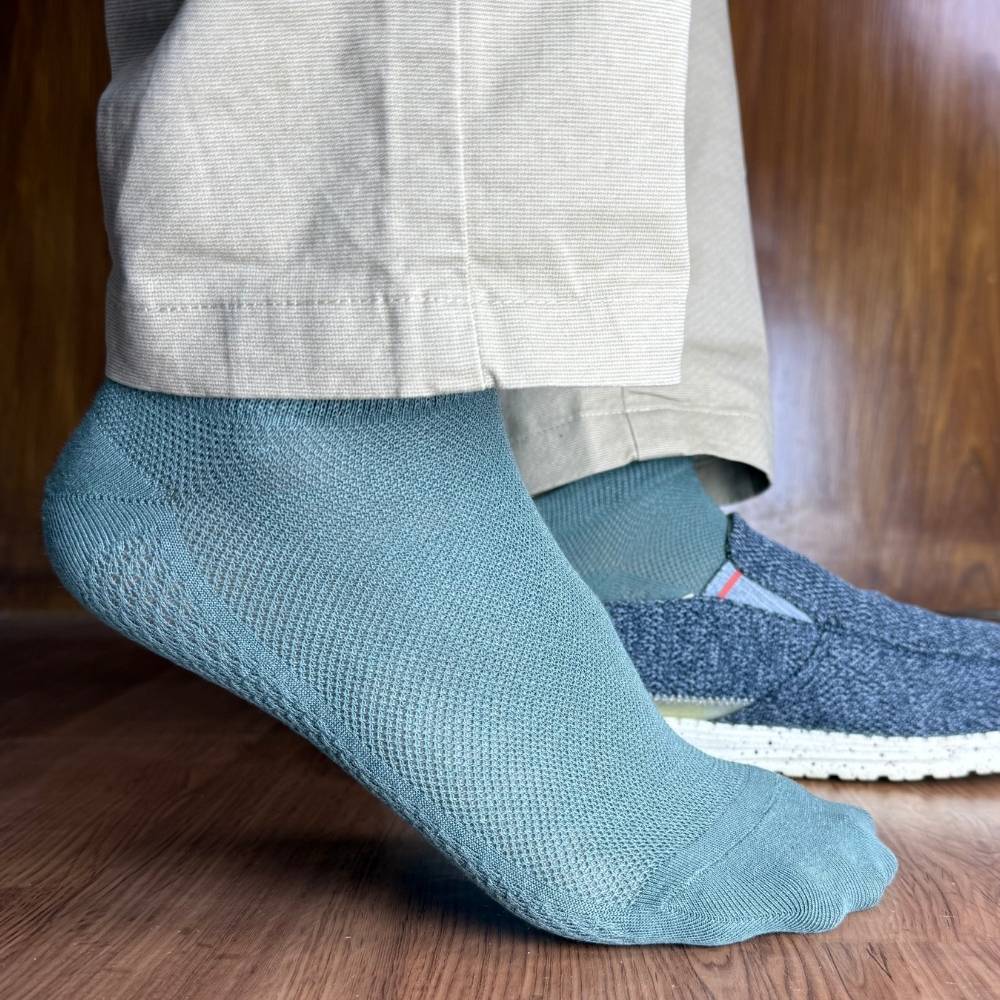 Multicolor Ankle Length Socks Pack of 3 for Men