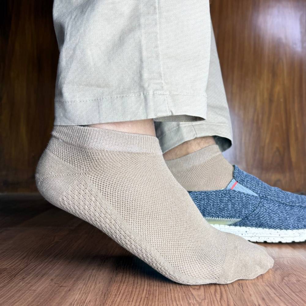 Multicolor Ankle Length Socks Pack of 3 for Men