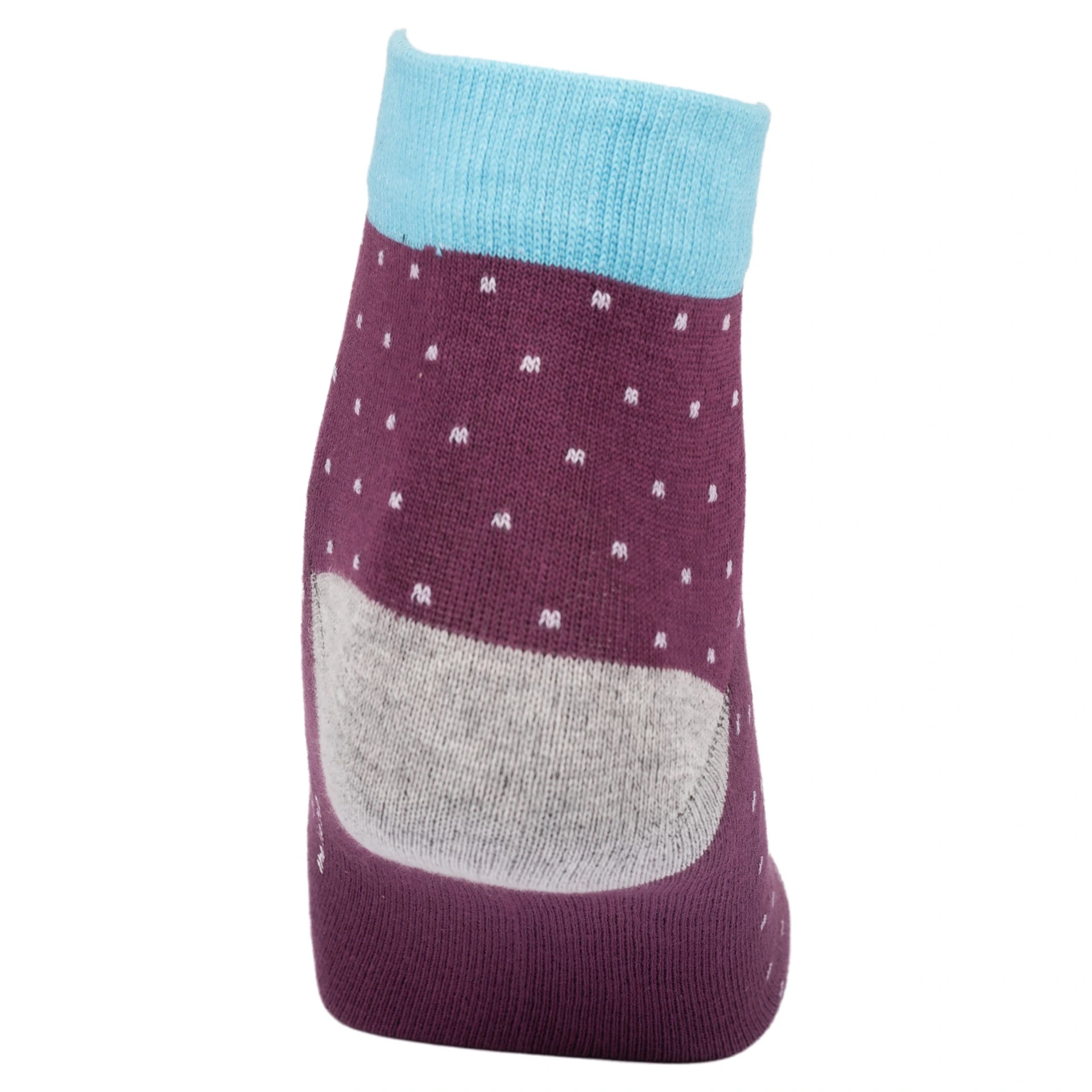 Purple Ankle Length Socks for Men