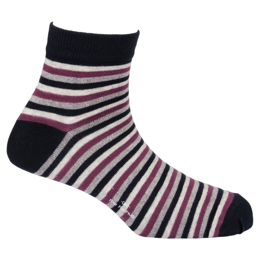 Purple Ankle Length Socks for Men