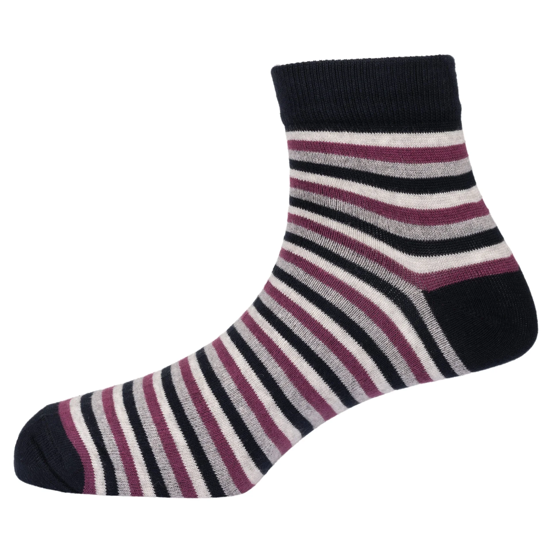Purple Ankle Length Socks for Men