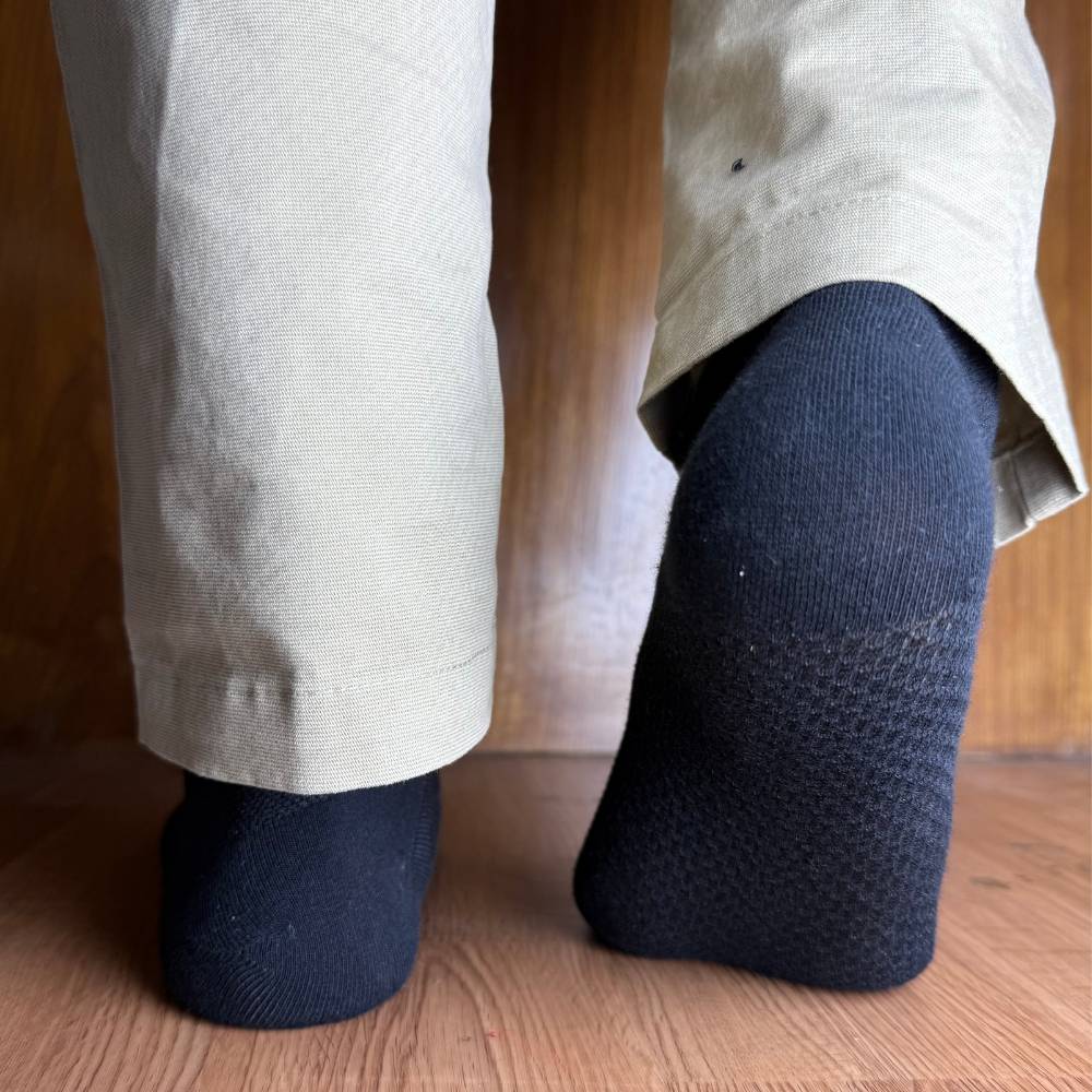 Black Ankle Length Socks for Men