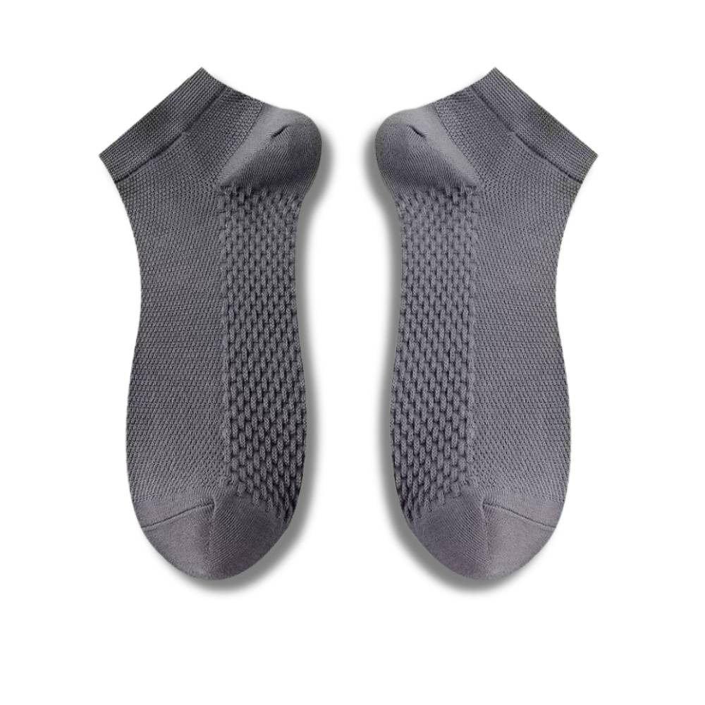Grey Ankle Length Socks for Men