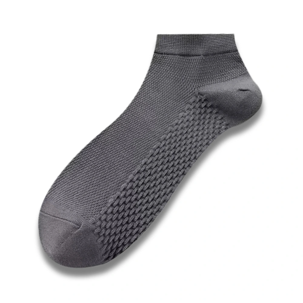 Grey Ankle Length Socks for Men