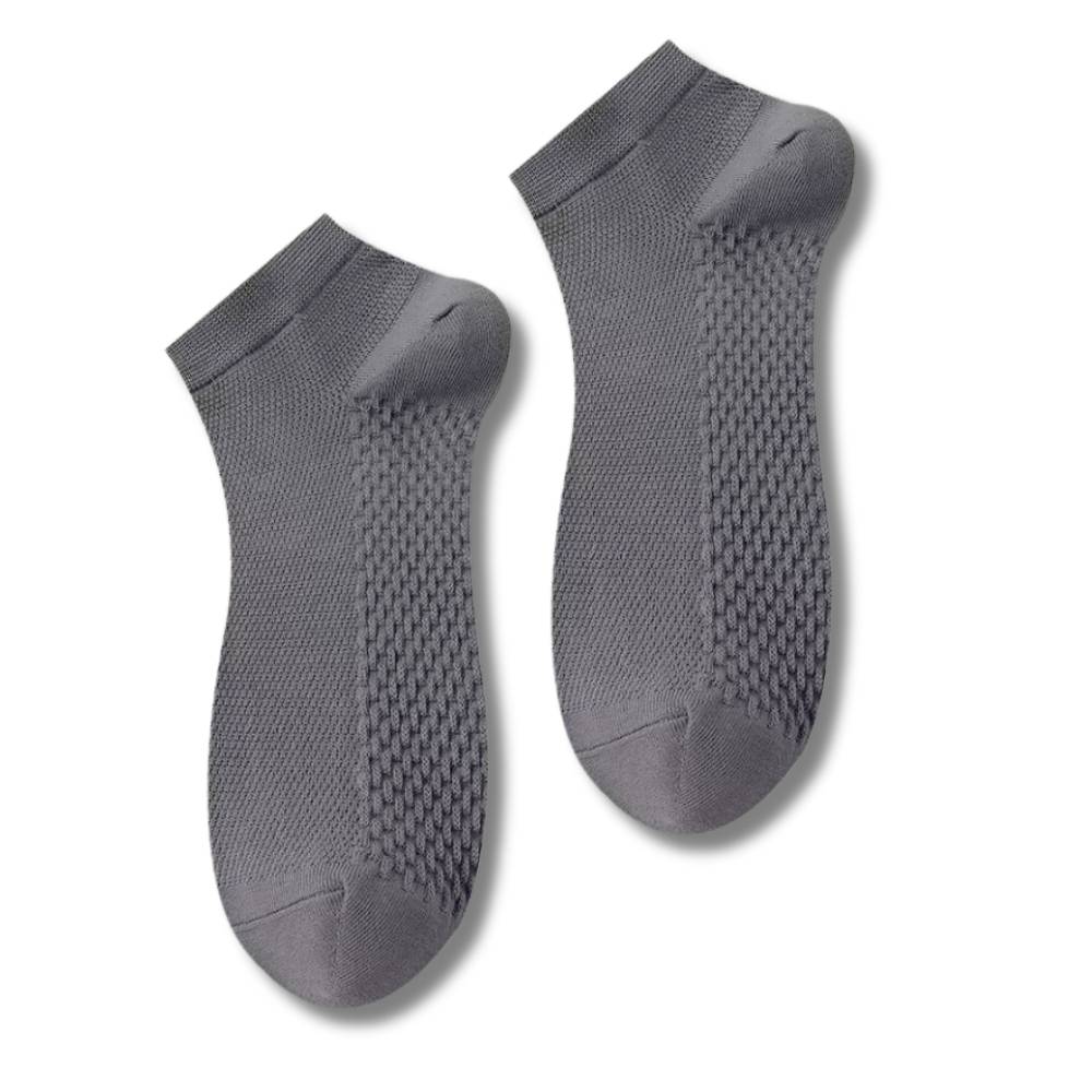Grey Ankle Length Socks for Men
