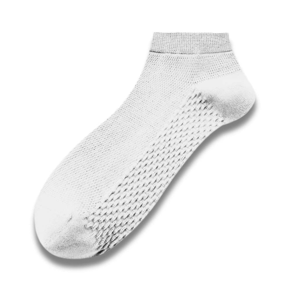 White Ankle Length Socks for Men