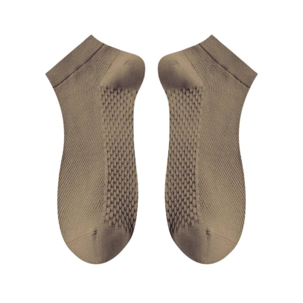 Beige Ankle Length Socks for Men