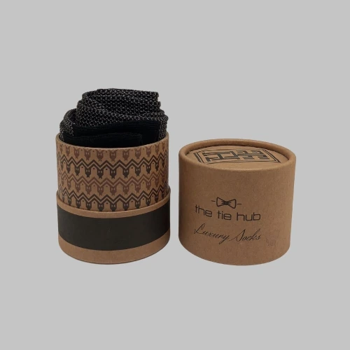 Black Crew Length Socks for Men