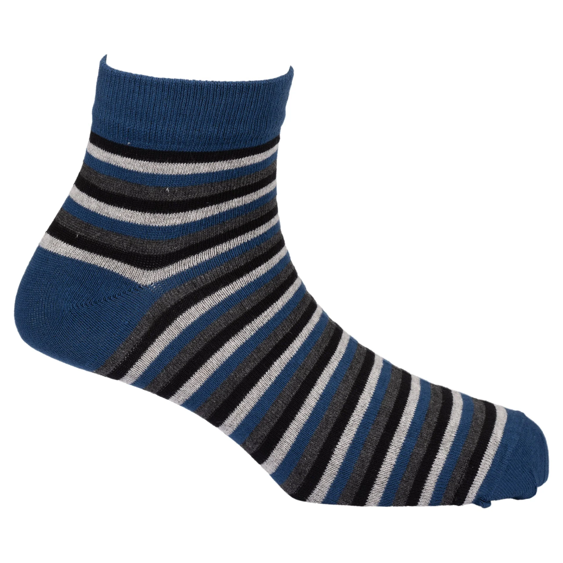 Stripes Melange Ankle Length Socks (Pack of 3)