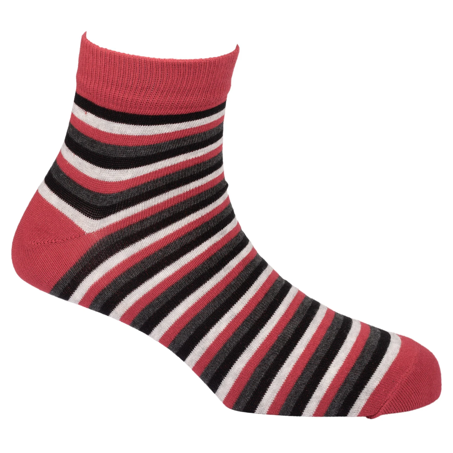 Stripes Melange Ankle Length Socks (Pack of 3)