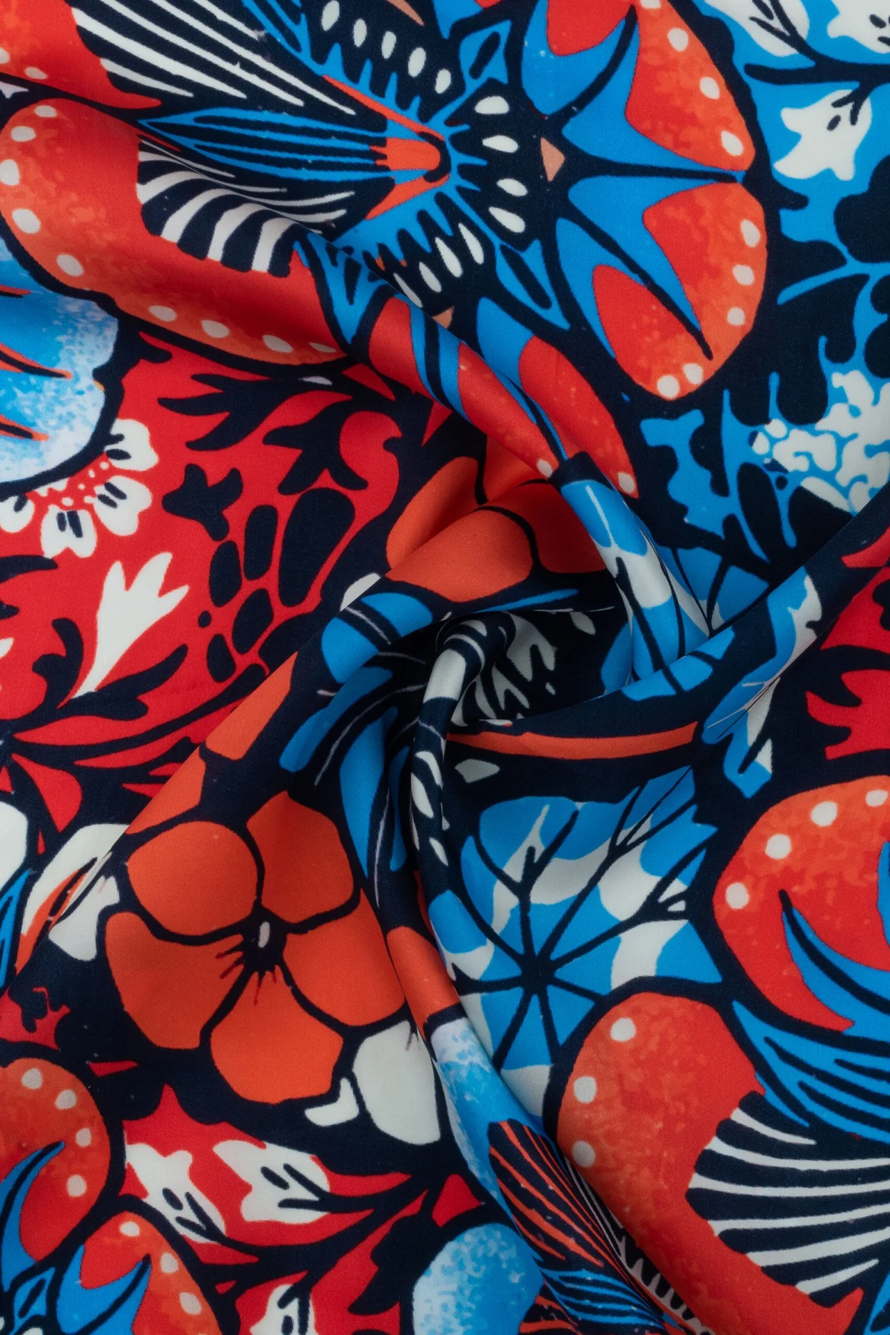 Floral Design Multicolor Neckerchief for Men