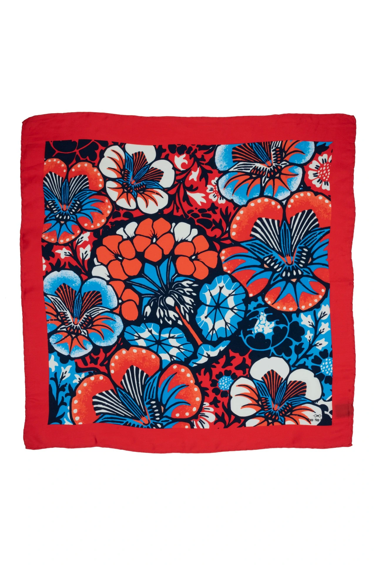 Floral Design Multicolor Neckerchief for Men