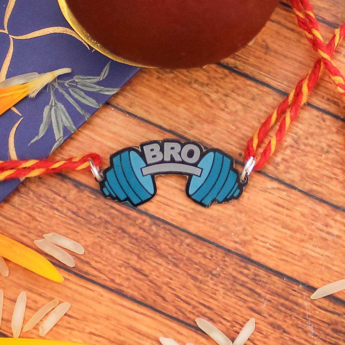 The Gym Bro Brass Rakhi