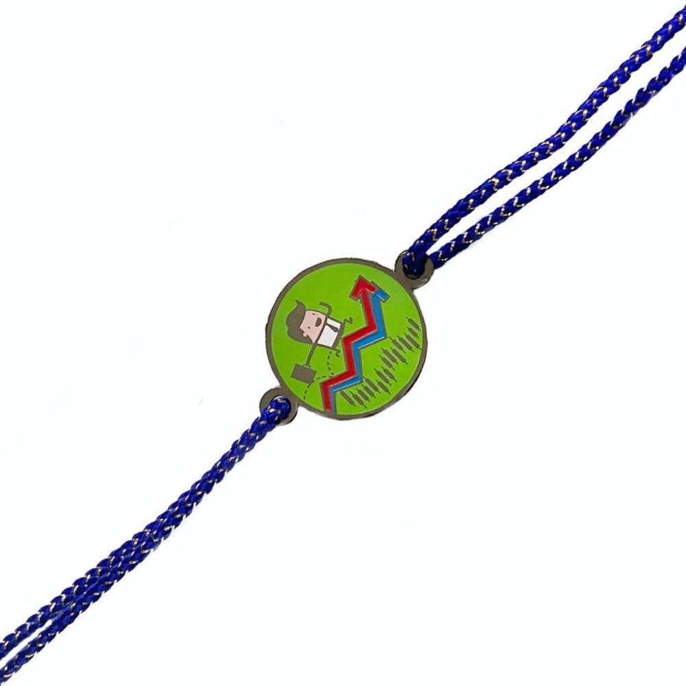 Stock Market Brass Rakhi