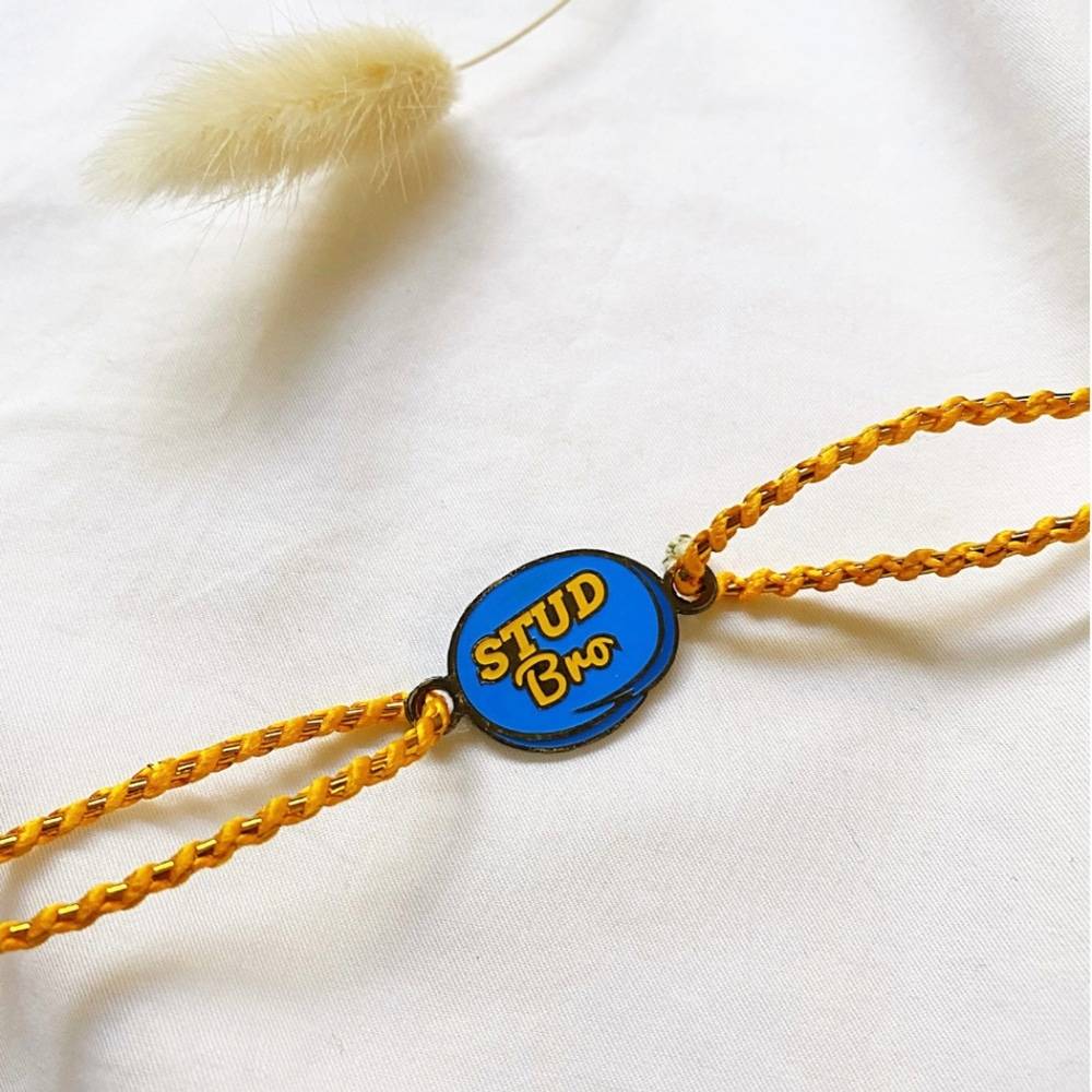 Stud Bro Brass Rakhi