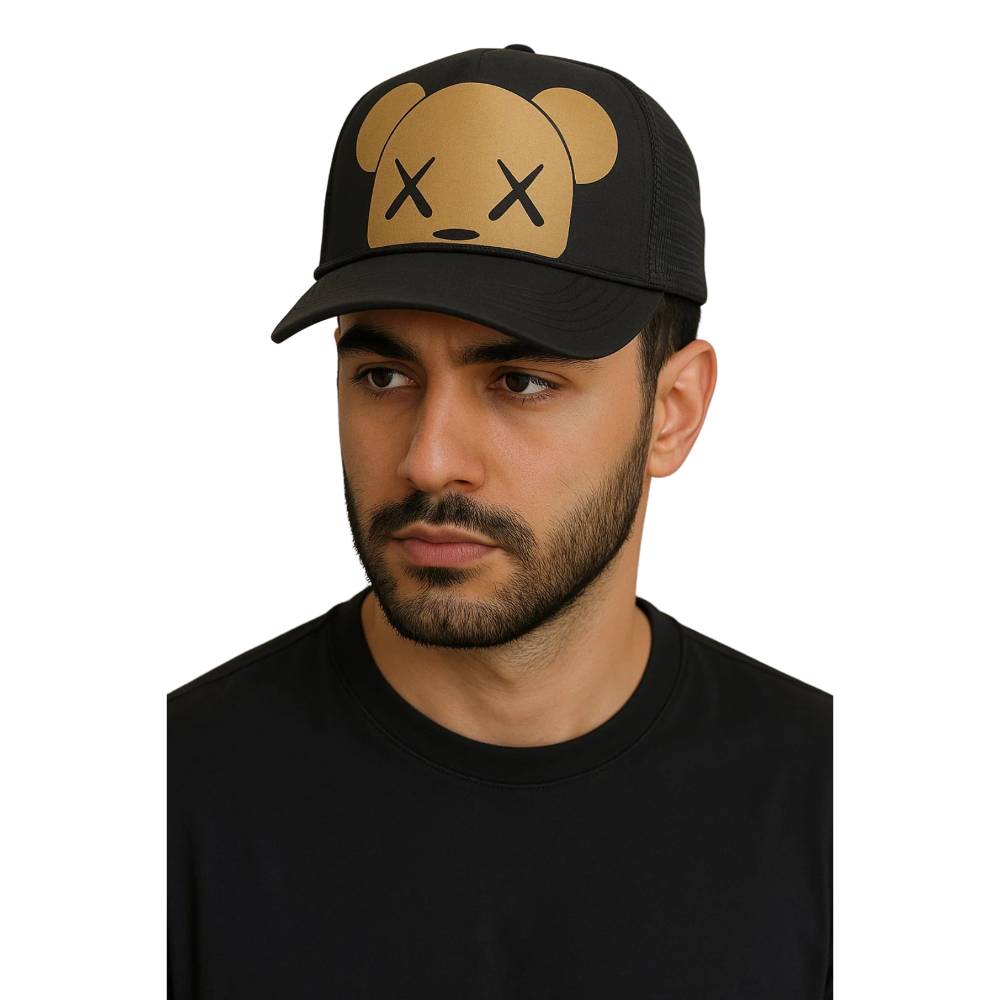 Black Trucker Cap for Men