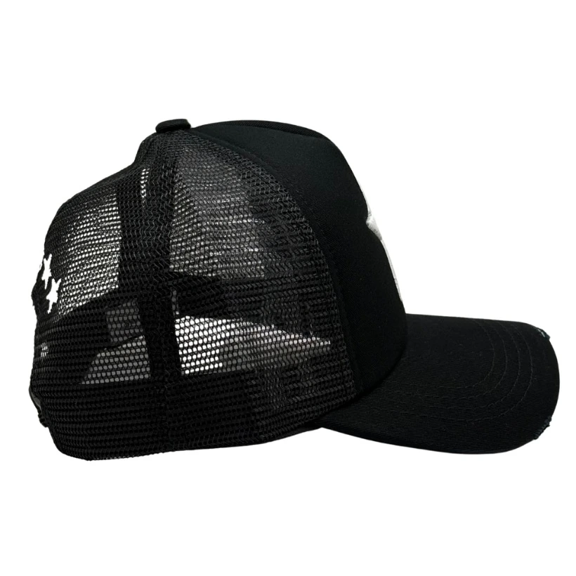 Black Trucker Cap for Men