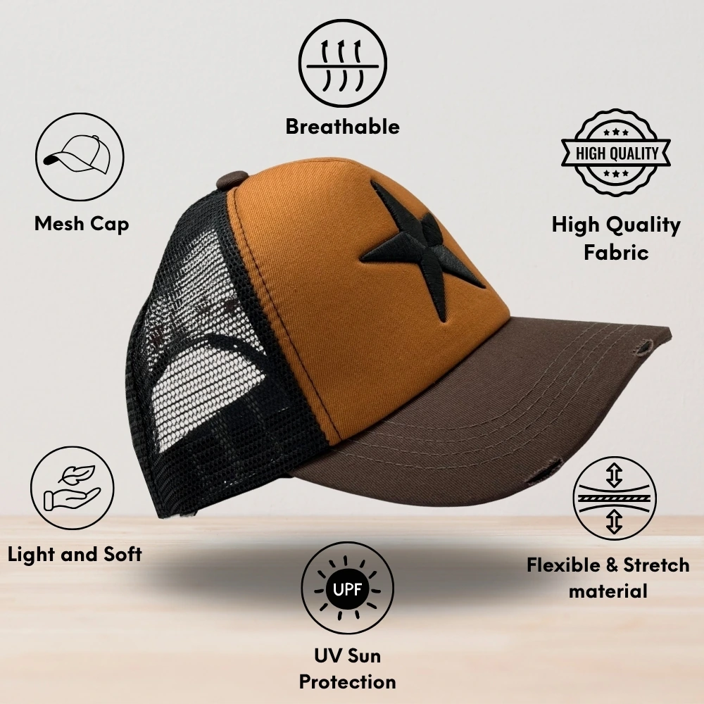 Brown Trucker Cap for Men