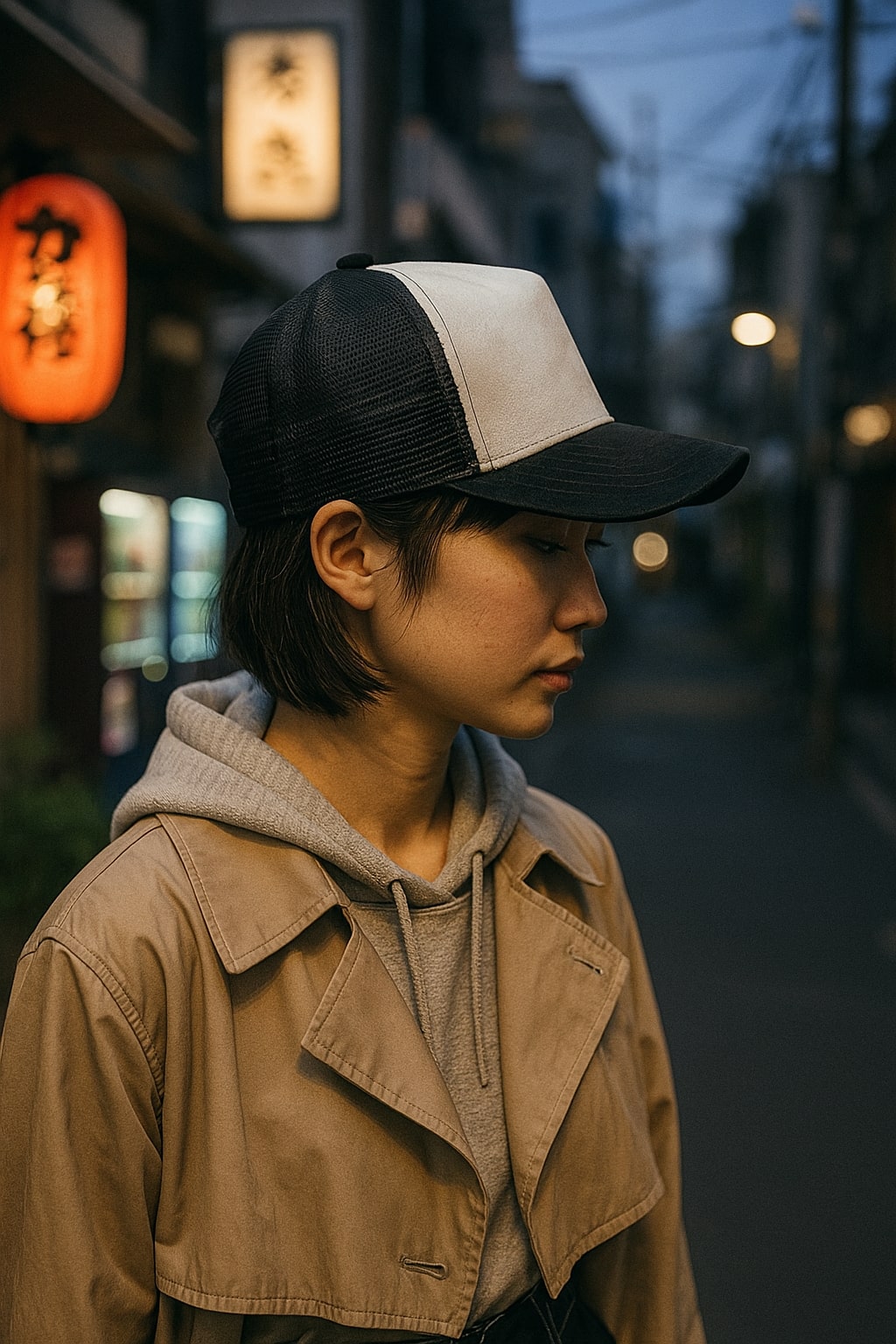 White Trucker Cap for Men