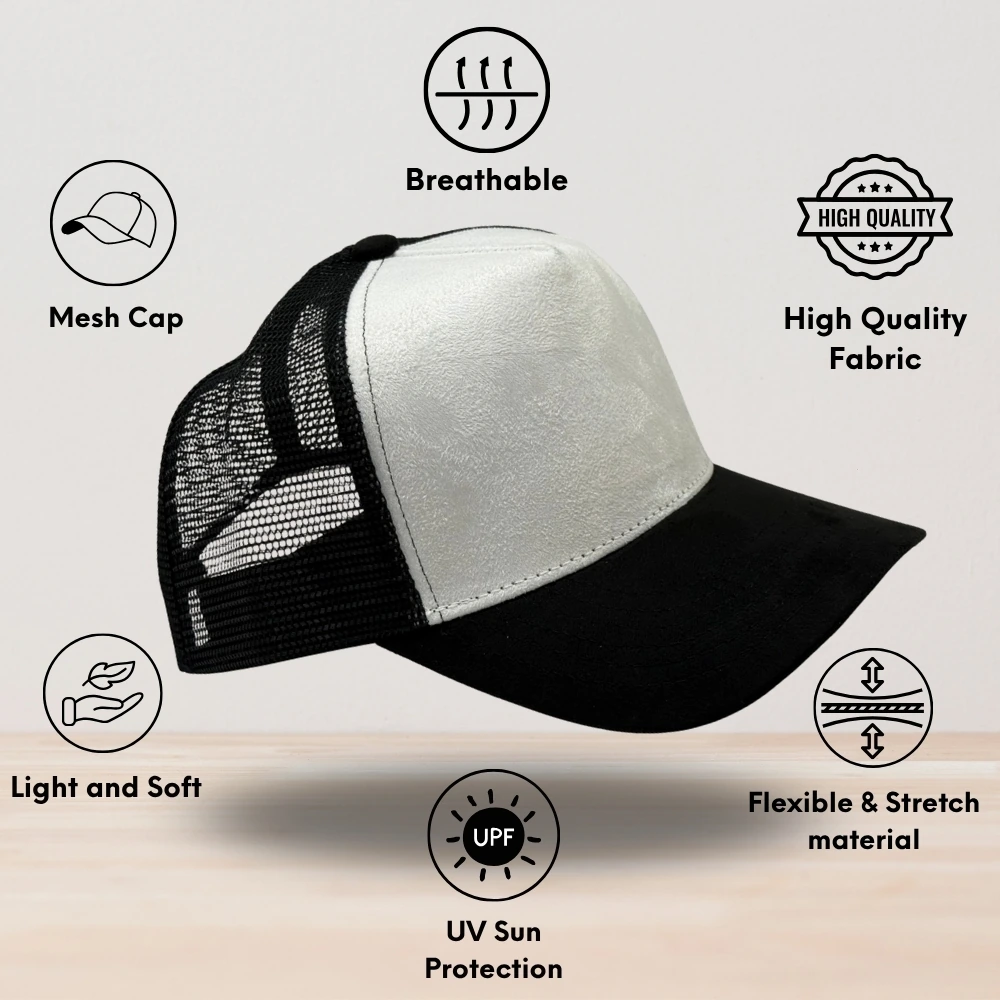White Trucker Cap for Men