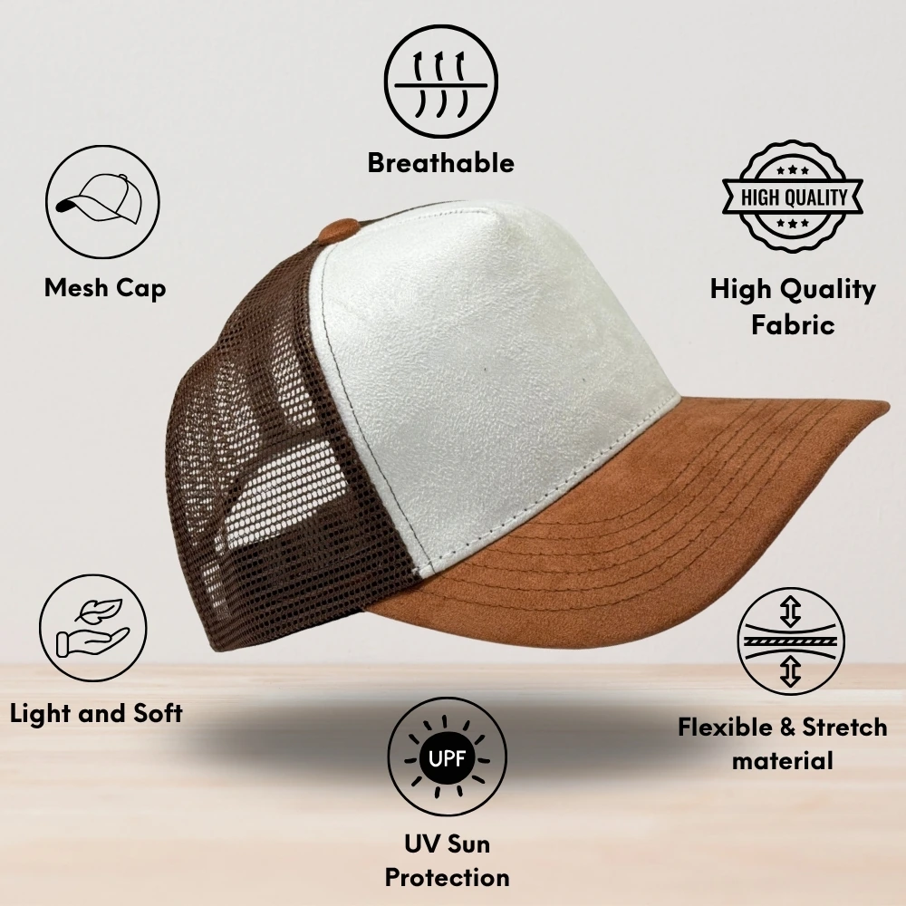 White Trucker Cap for Men
