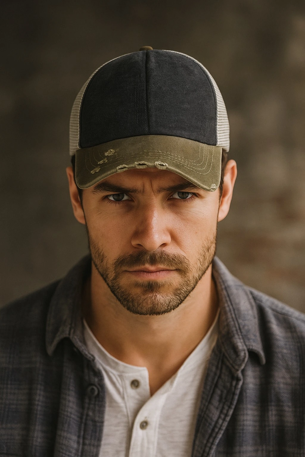 Charcoal Trucker Cap for Men