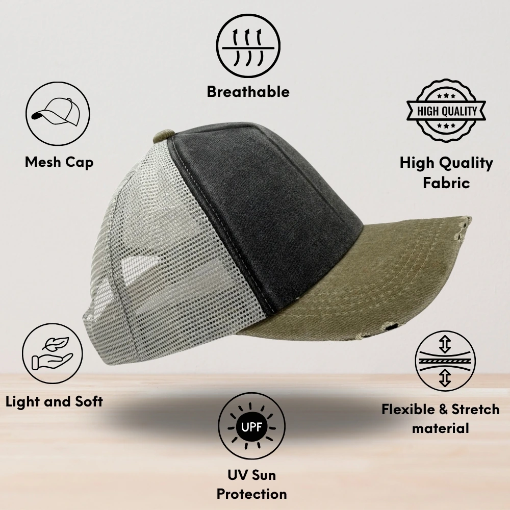 Charcoal Trucker Cap for Men