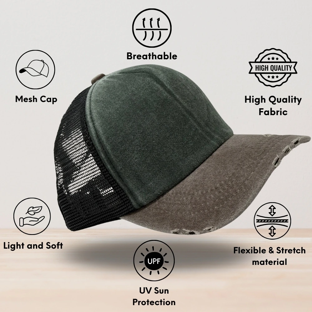 Charcoal Trucker Cap for Men