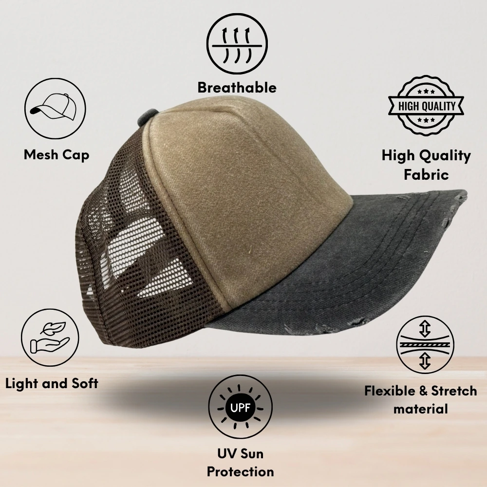 Brown Trucker Cap for Men