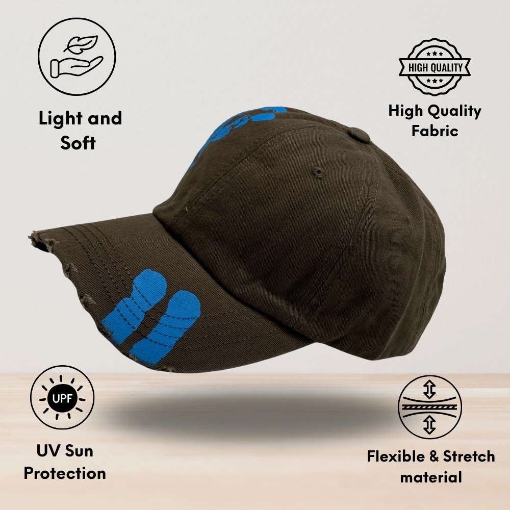 Brown Baseball Cap for Men