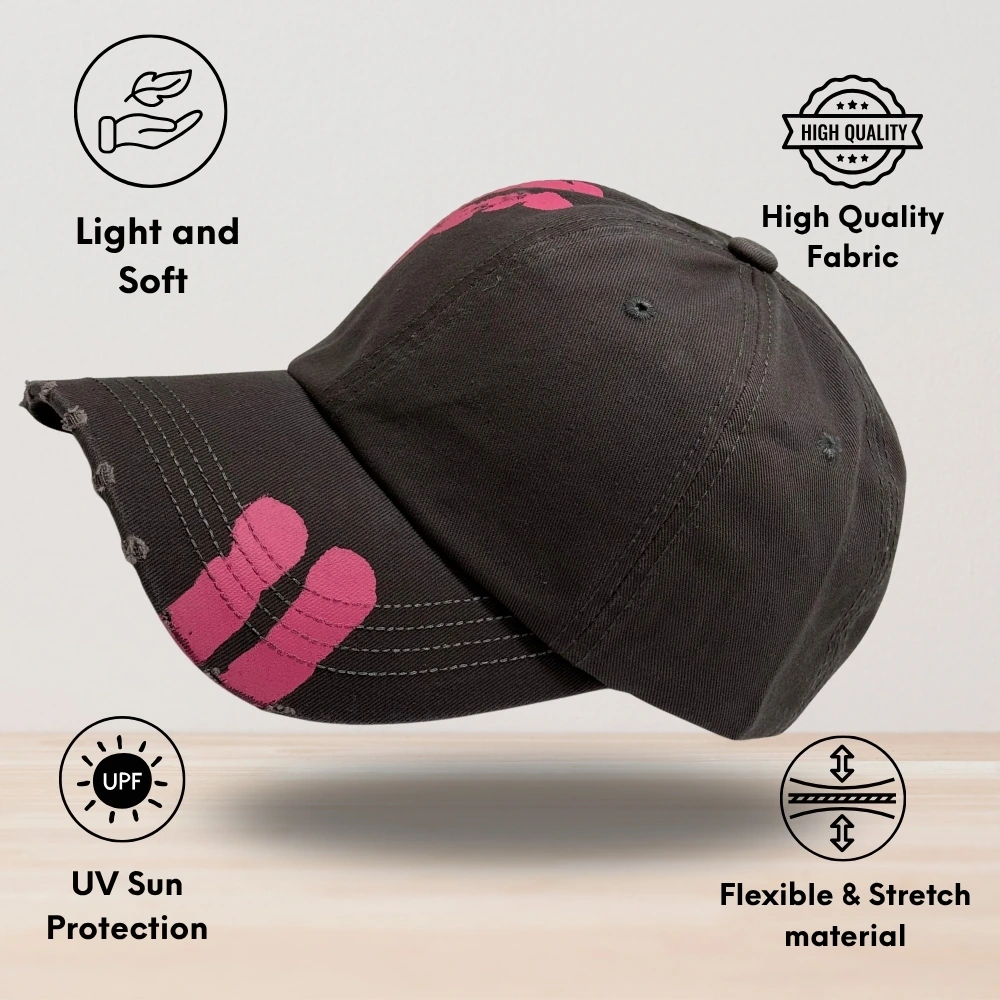 Grey Baseball Cap for Men
