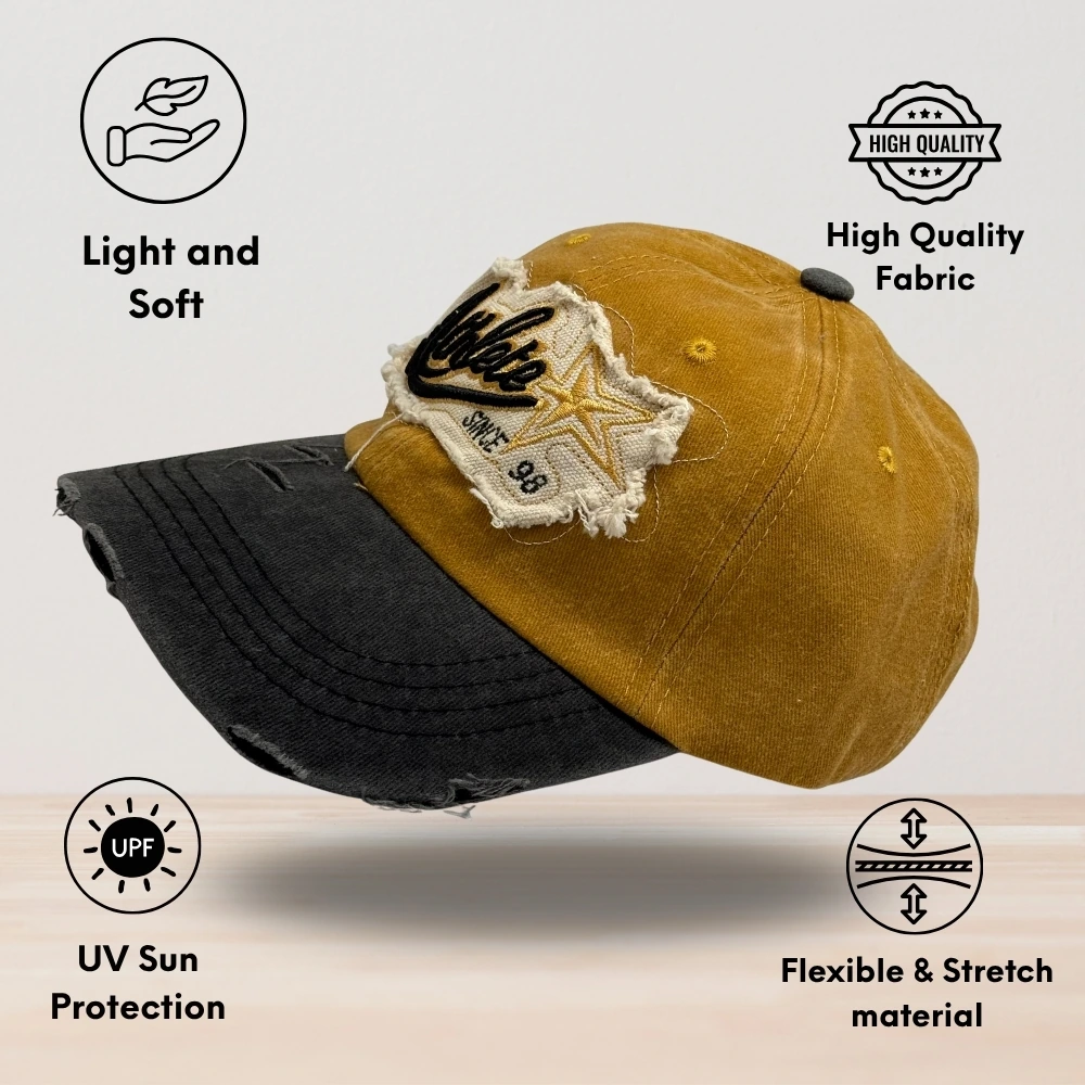 Mustard Baseball Cap for Men