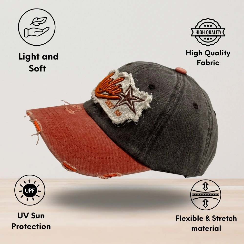 Grey Baseball Cap for Men