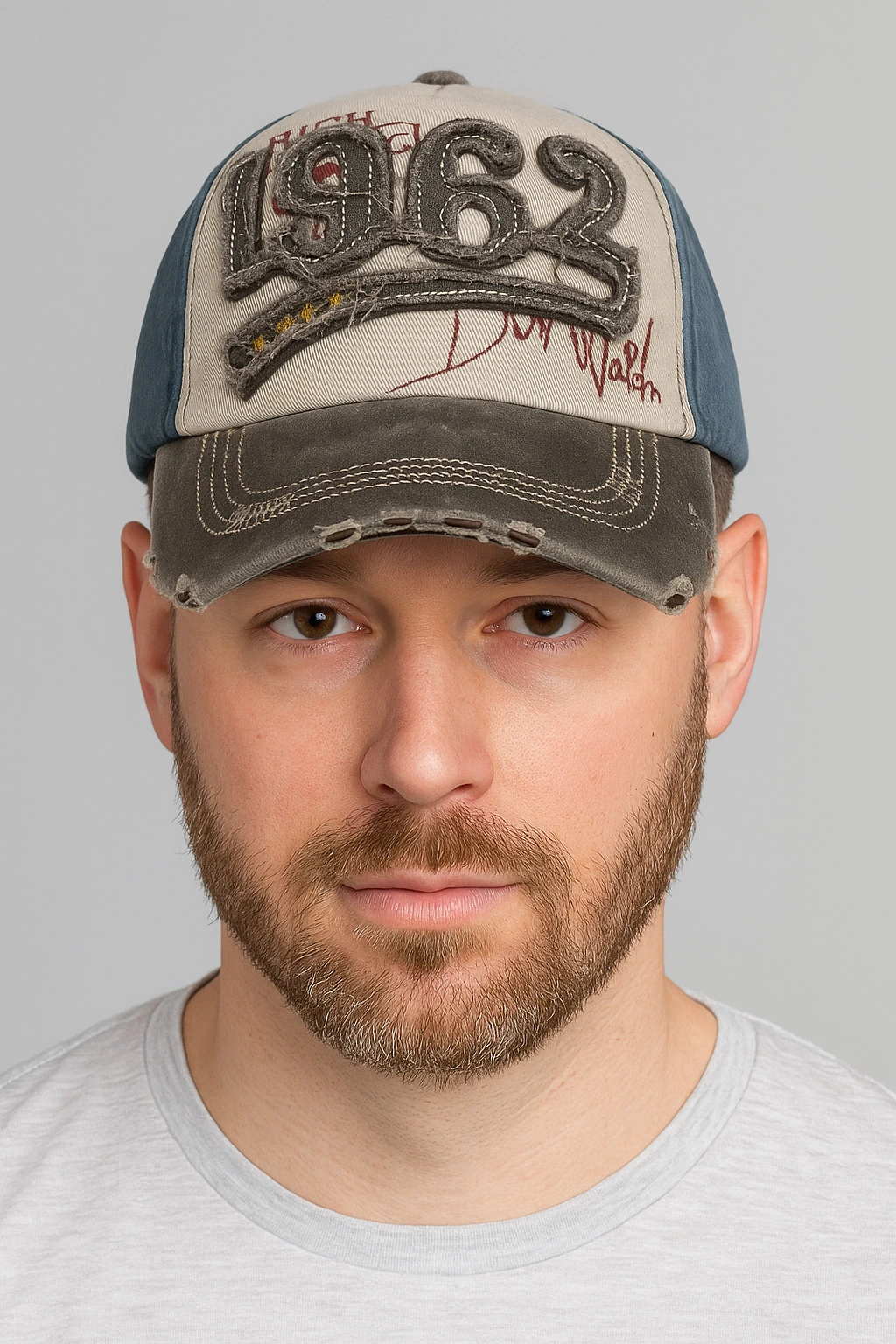 Grey Baseball Cap for Men