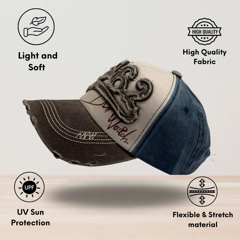 Grey Baseball Cap for Men