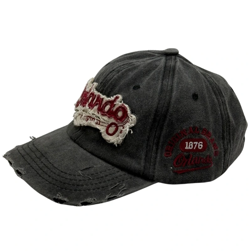 Charcoal Black Baseball Cap for Men