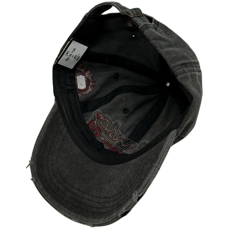 Charcoal Black Baseball Cap for Men
