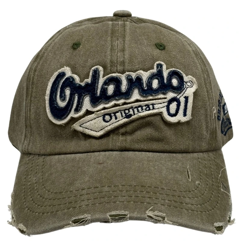 Olive Green Baseball Cap for Men