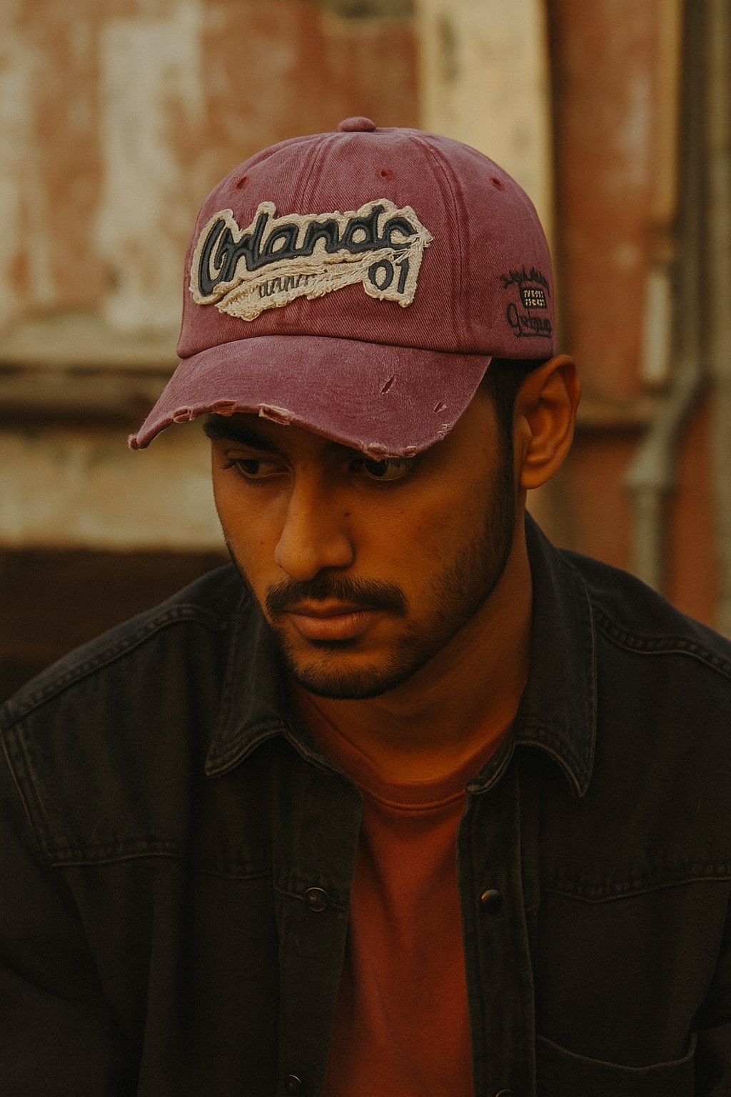 Maroon Baseball Cap for Men