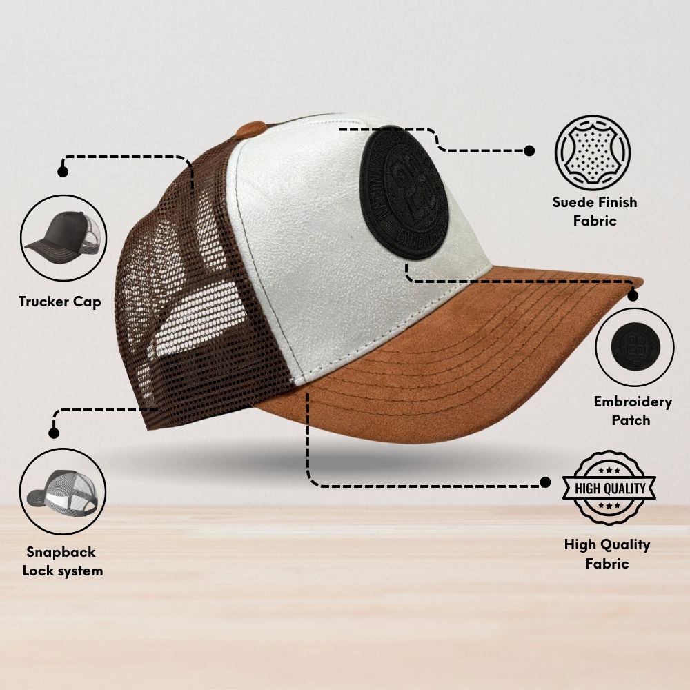 White Trucker Cap for Men