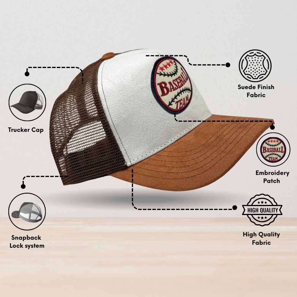 White Trucker Cap for Men