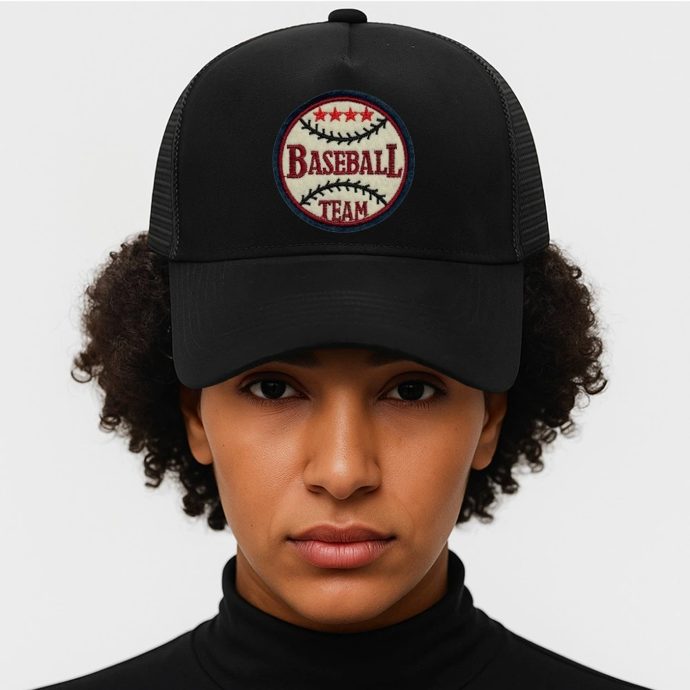 Black Trucker Cap for Men