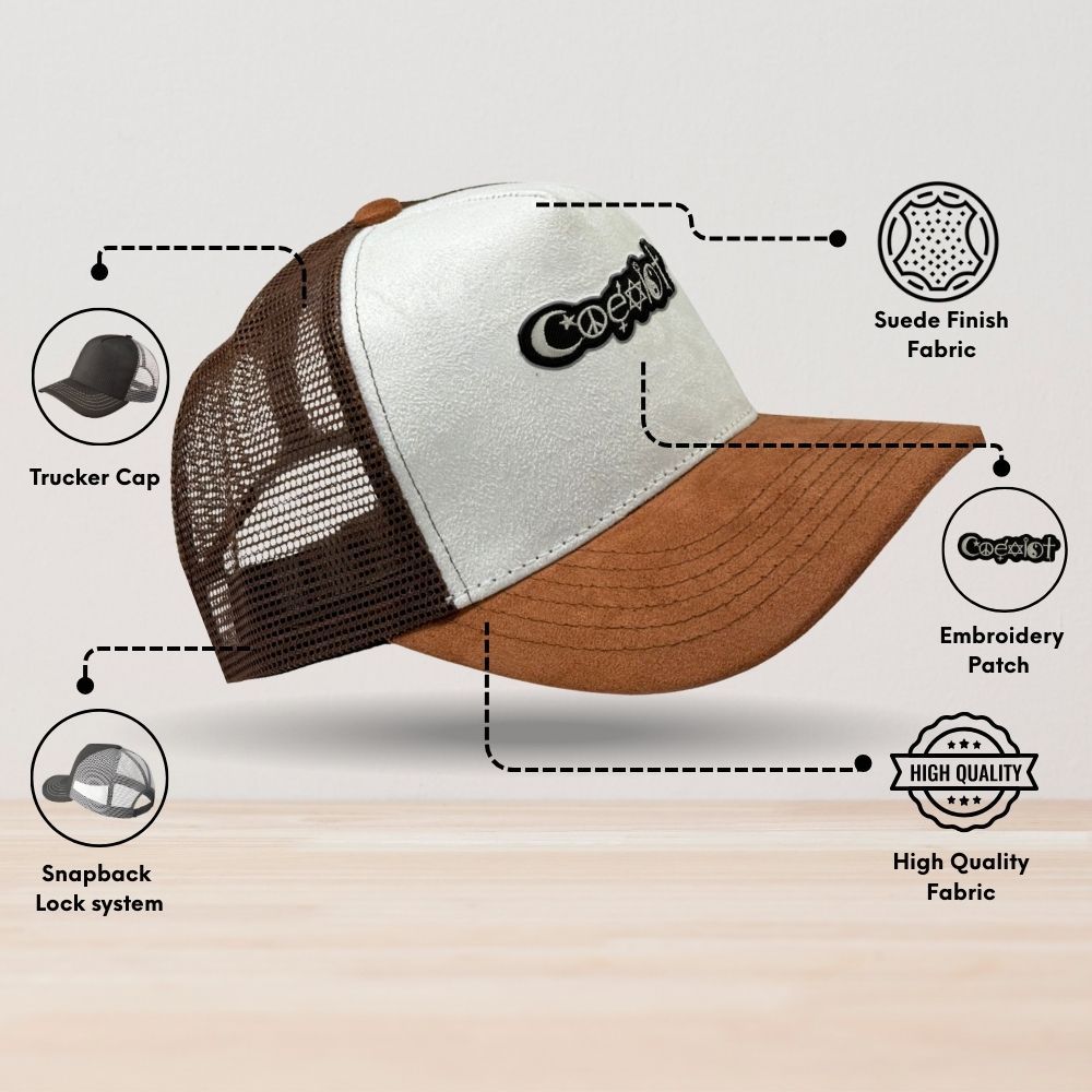 White Trucker Cap for Men