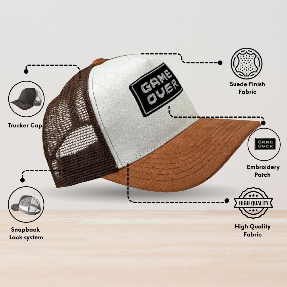 White Trucker Cap for Men
